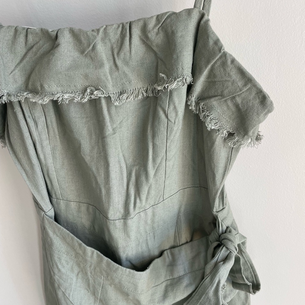 Princess Polly Rally Playsuit Khaki Sage Green Romper - US Size 6 - NWT - Picture 10 of 14